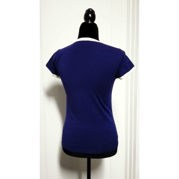 Forever 21 Strawberry Graphic Ringer Tee S NWOT - Picture 4 of 10